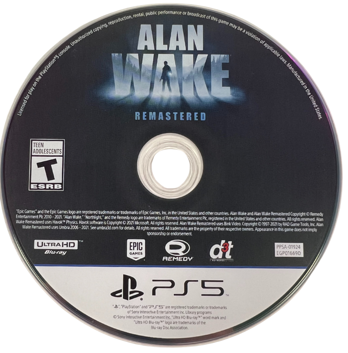 Alan Wake: Remastered – PlayStation 5 (PS5) - for just $69.99! 