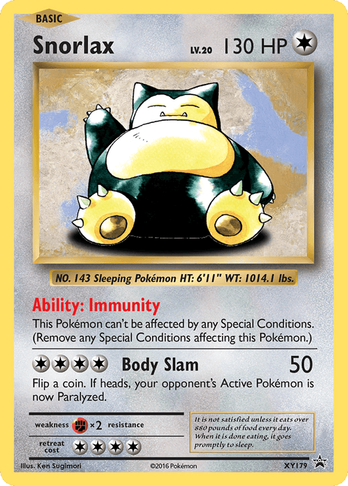 Snorlax (XY179) [XY: Black Star Promos] - for just $4.70! 