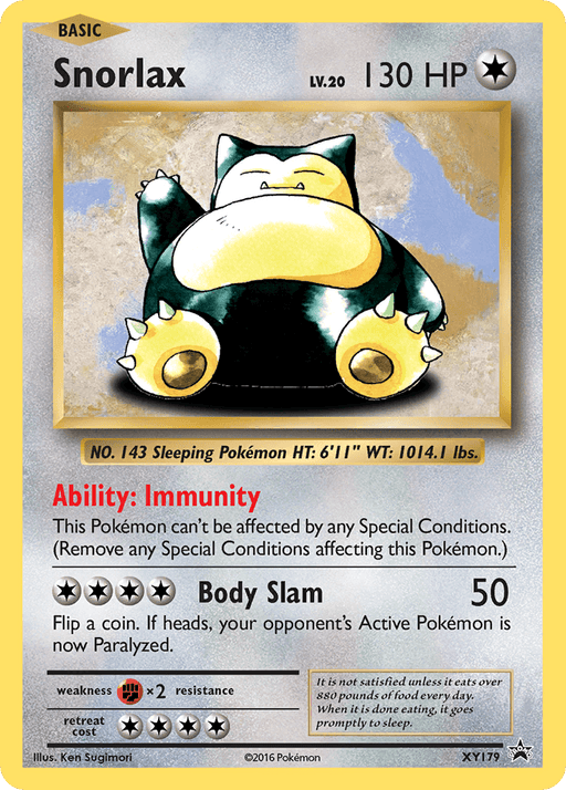 Snorlax (XY179) [XY: Black Star Promos] - for just $4.70! 