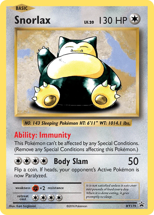 Snorlax (XY179) [XY: Black Star Promos] - for just $10.60! 