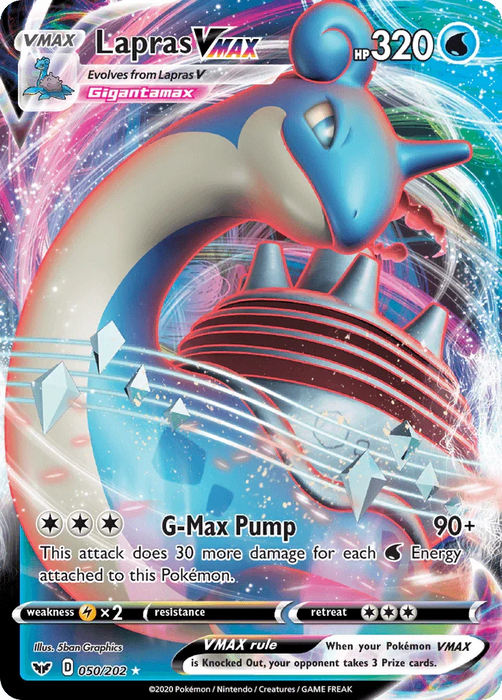 Lapras VMAX (050/202) [Sword & Shield: Base Set] - for just $2.25! 