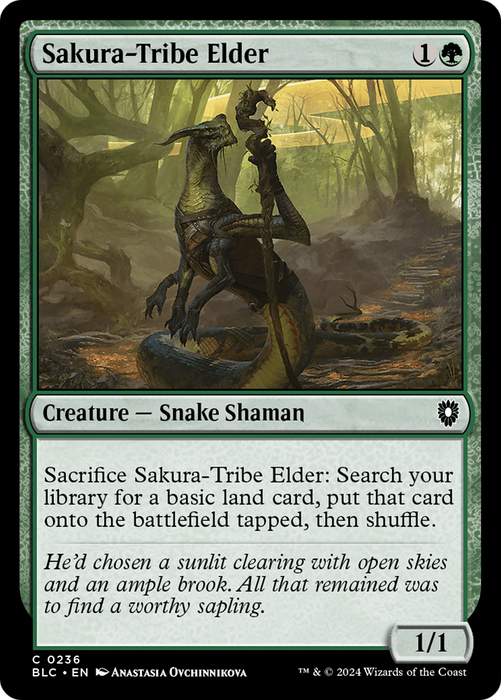 Sakura-Tribe Elder (BLC-236) - Bloomburrow Commander - for just $0.10! 