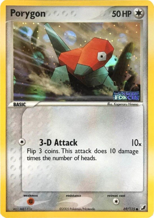 Porygon (69/115) (Stamped) [EX: Unseen Forces] - for just $12.15! 