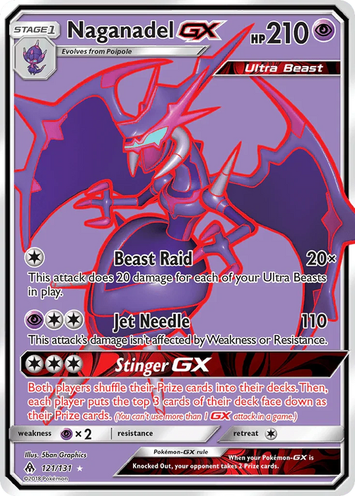 Naganadel GX (121/131) [Sun & Moon: Forbidden Light] - for just $3.15! 