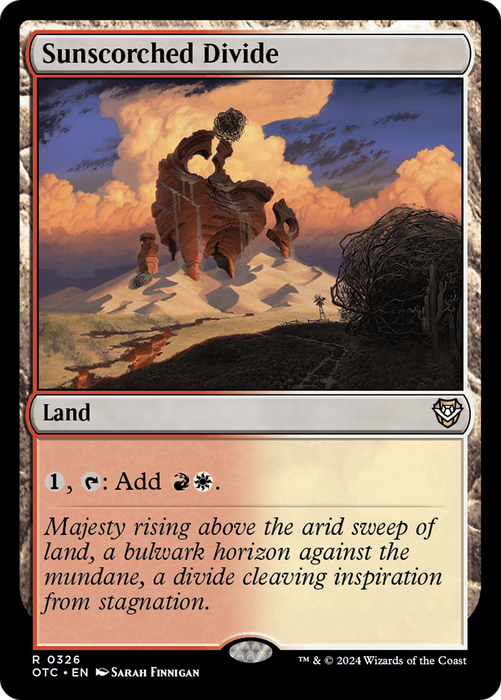Sunscorched Divide (OTC-326) - Outlaws of Thunder Junction Commander - for just $0.12! 