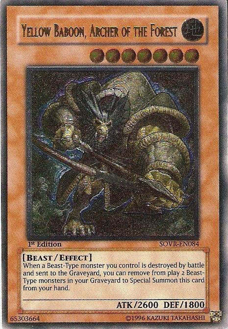 Yellow Baboon, Archer of the Forest [SOVR-EN084] Ultimate Rare - for just $1.70! 