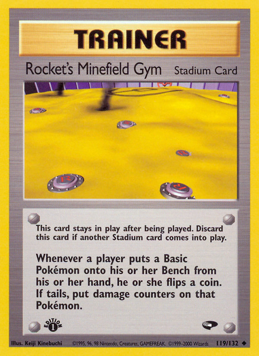 Rocket's Minefield Gym (119/132) [Gym Challenge 1st Edition] - Just $0.65! Shop now at Retro Gaming of Denver