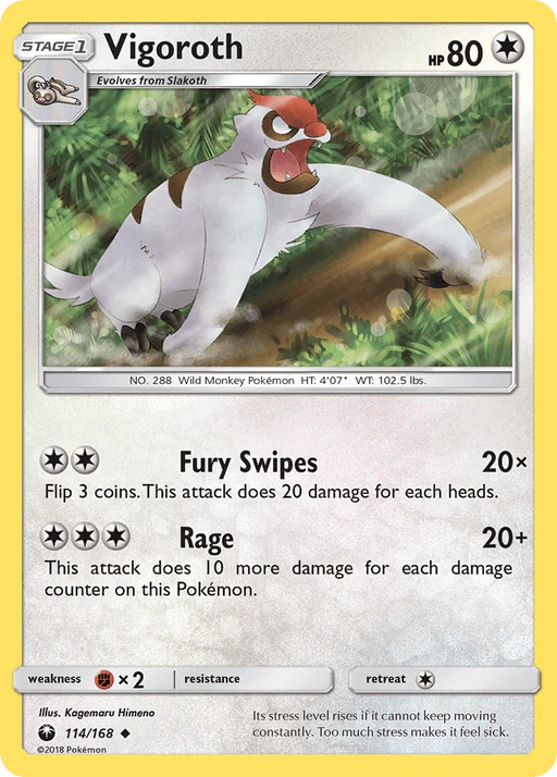 Vigoroth (114/168) [Sun & Moon: Celestial Storm] - for just $0.10! 