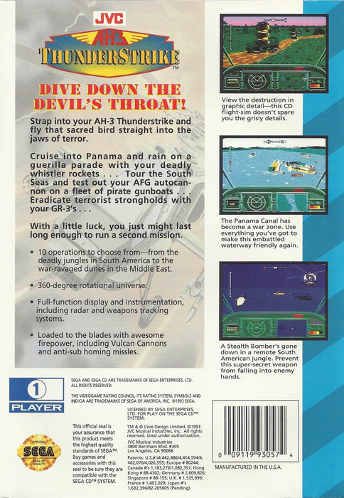 AH-3 Thunderstrike – Sega CD (SCD) - for just $13.99! 