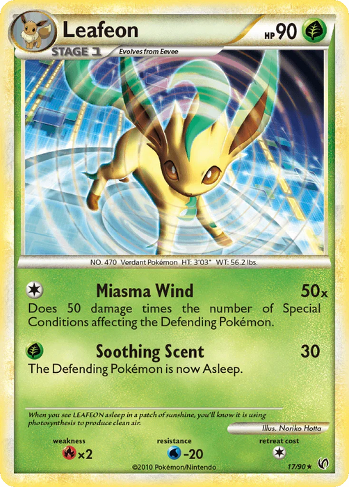 Leafeon (17/90) [HeartGold & SoulSilver: Undaunted] - for just $3.40! 