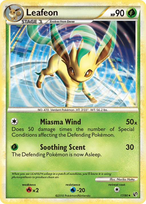 Leafeon (17/90) [HeartGold & SoulSilver: Undaunted] - for just $3.95! 