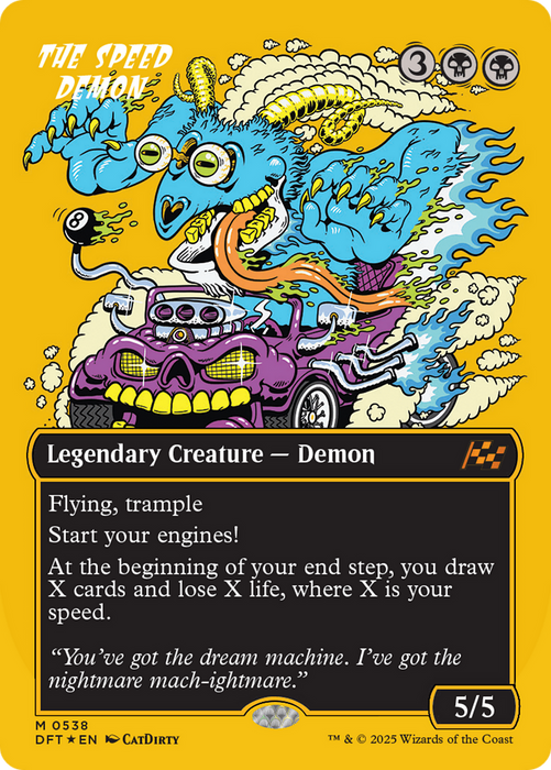 The Speed Demon (DFT-538) - Aetherdrift (Borderless) Foil - for just $6.13! 