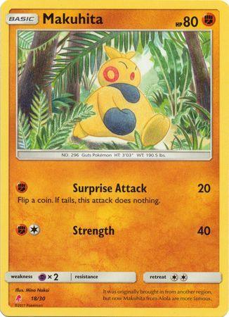 Makuhita (18/30) [Sun & Moon: Trainer Kit - Lycanroc] - for just $0.10! 