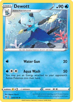 Dewott (034/185) [Sword & Shield: Vivid Voltage] - for just $0.10! 