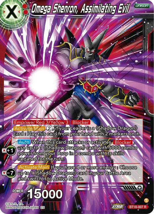 Omega Shenron, Assembling Evil (BT18-007) [Dawn of the Z-Legends] - for just $0.10! 