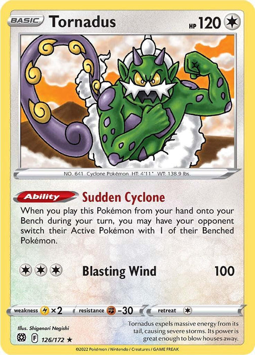 Tornadus (126/172) [Sword & Shield: Brilliant Stars] - for just $0.10! 