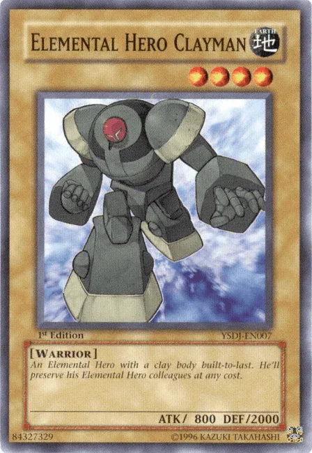 Elemental HERO Clayman [YSDJ-EN007] Common - for just $0.25! 