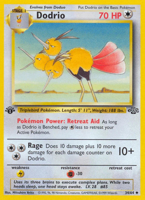 Dodrio (34/64) [Jungle 1st Edition] - for just $1.05! 