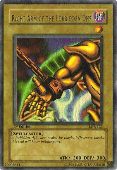 Right Arm of the Forbidden One [LOB-122] Ultra Rare - for just $9.90! 