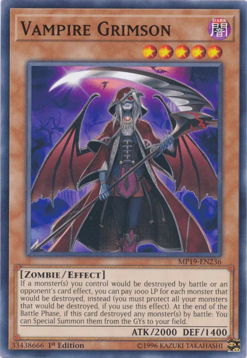 Vampire Grimson [MP19-EN236] Common - for just $0.15! 