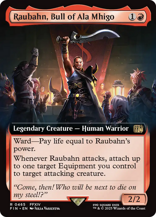 Raubahn, Bull of Ala Mhigo (FIN-465) - FINAL FANTASY: (Extended Art) Foil - for just $1.91! 