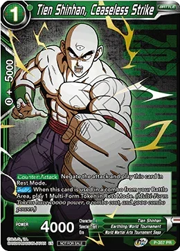 Tien Shinhan, Ceaseless Strike (Gold Stamped) (P-357) [Tournament Promotion Cards] - for just $0.65! 