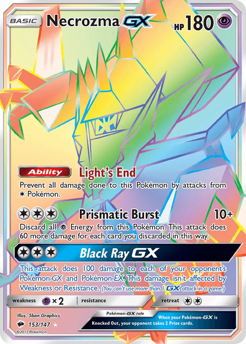 Necrozma GX (153/147) [Sun & Moon: Burning Shadows] - for just $7.90! 