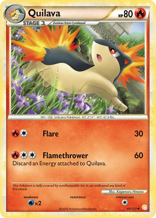 Quilava (49/123) [HeartGold & SoulSilver: Base Set] - for just $0.80! 