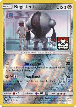 Registeel (68/111) (League Promo) [Sun & Moon: Crimson Invasion] - for just $0.45! 