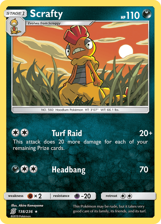 Scrafty (138/236) [Sun & Moon: Unified Minds] - for just $0.15! 