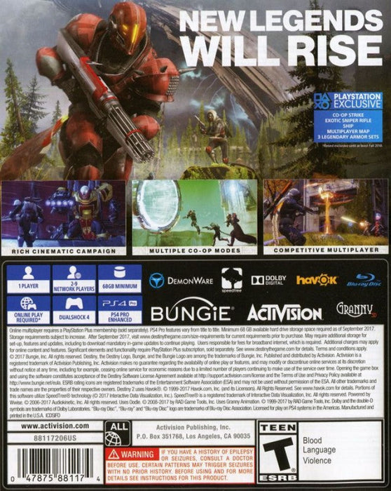 Destiny 2 – PlayStation 4 (PS4) - for just $2.99! 