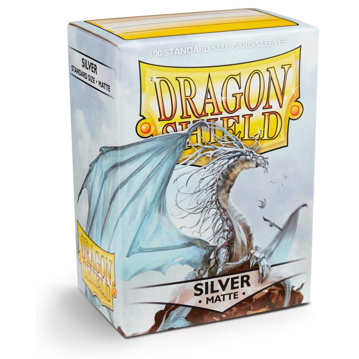 Dragon Shield: Standard 100ct Sleeves - Silver (Matte) - Just $8.95! Shop now at Retro Gaming of Denver