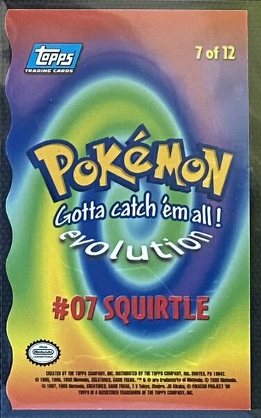 Squritle Die-cut  (7) [Topps Pokemon the First Movie (First Print)] - for just $1! 