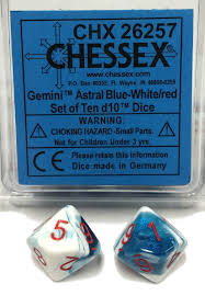 Chessex d10 Set of 10 Dice - for just $15.98! 