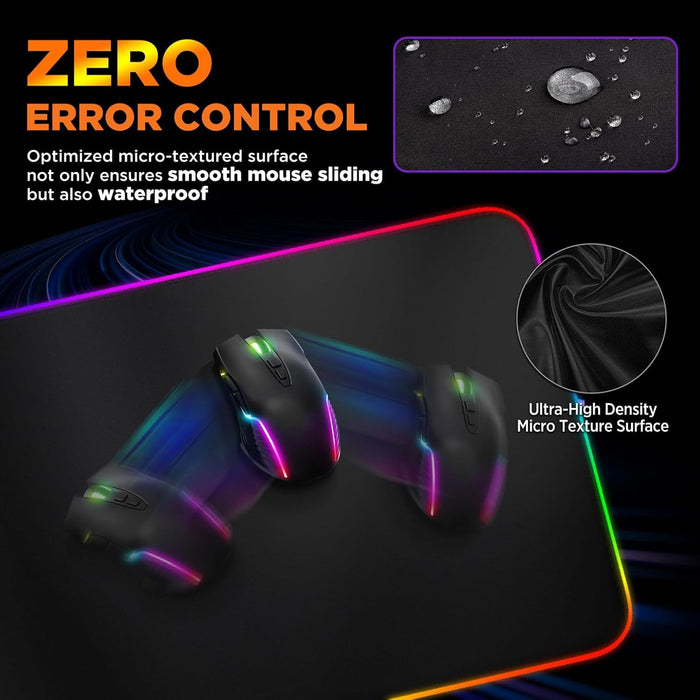 RGB Gaming Mouse Pad with 15W Qi Wireless Charging and Raised Charging Platform - for just $57.43! 