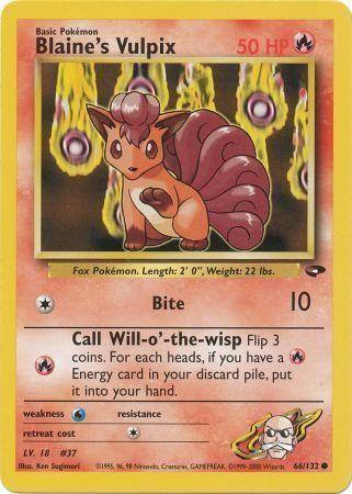 Blaine's Vulpix (66/132) [Gym Challenge Unlimited] - for just $0.85! 