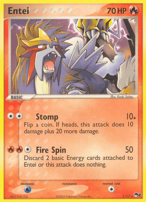Entei (1/17) [POP Series 2] - for just $16.40! 