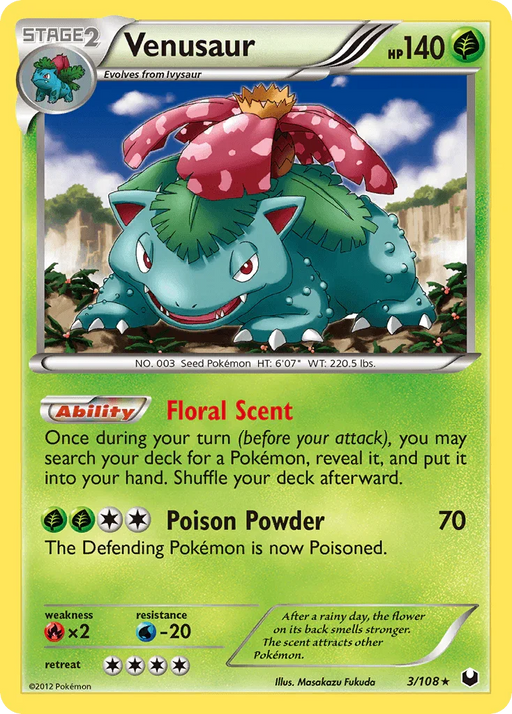 Venusaur (3/108) [Black & White: Dark Explorers] - for just $6.40! 