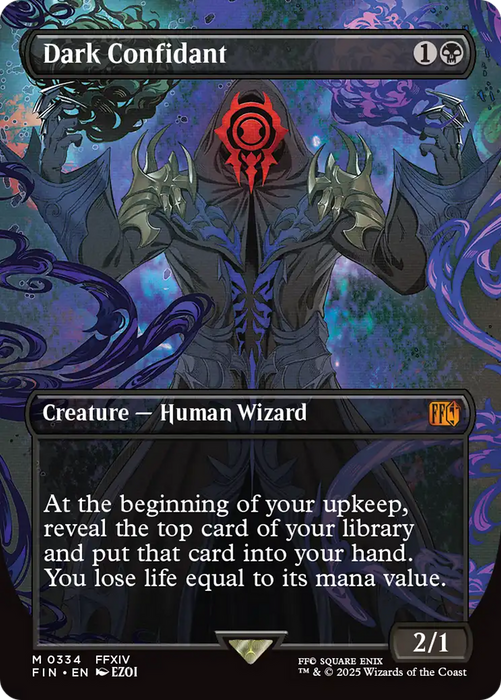 Dark Confidant (Borderless) (FIN-334) - FINAL FANTASY (Borderless) Foil - for just $3.96! 