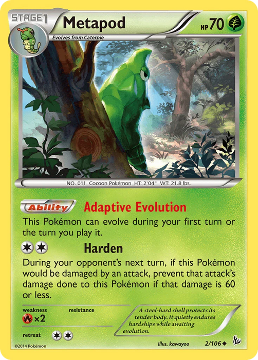 Metapod (2/106) [XY: Flashfire] - for just $0.15! 