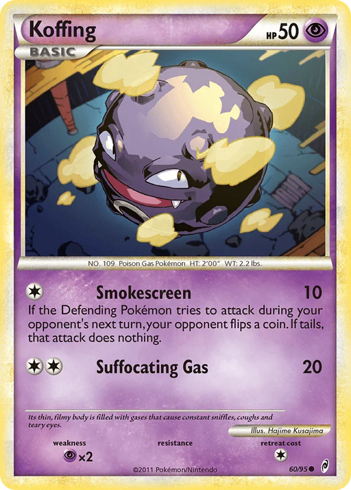 Koffing (60/95) [HeartGold & SoulSilver: Call of Legends] - for just $0.20! 