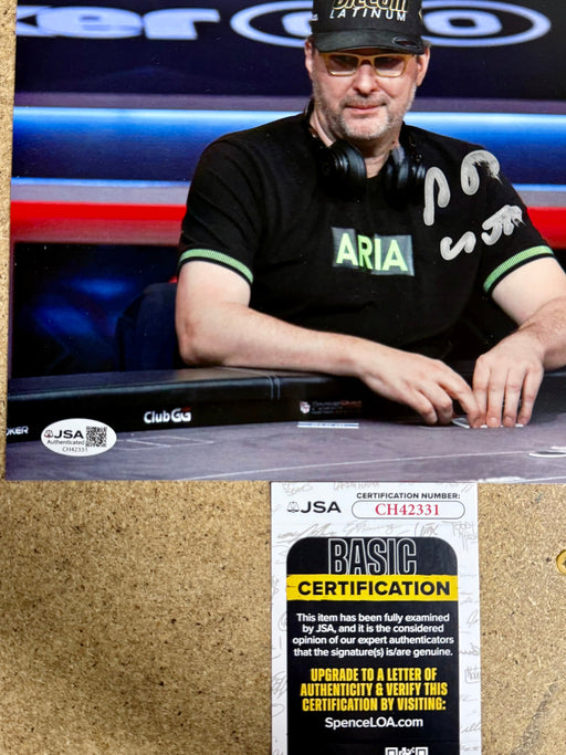 Poker Champion Phil Hellmuth “The Poker Brat” Autograph 8X10 Signed With JSA COA - for just $75! 