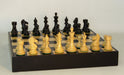 Chess Set - Black/Natural Pro Chessmen on Black/Maple Chest - for just $260! 