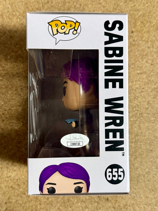 Natasha Liu Bordizzo Signed Star Wars Sabine Wren Funko Pop! #655 With JSA COA - for just $175! 