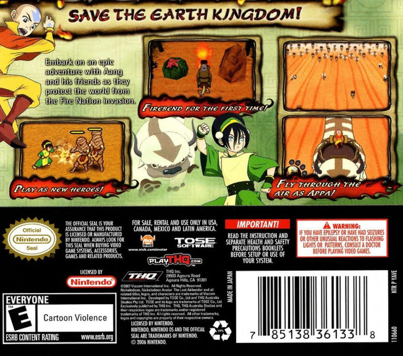 Avatar the Last Airbender: The Burning Earth – Nintendo DS (DS) - for just $16.99! 