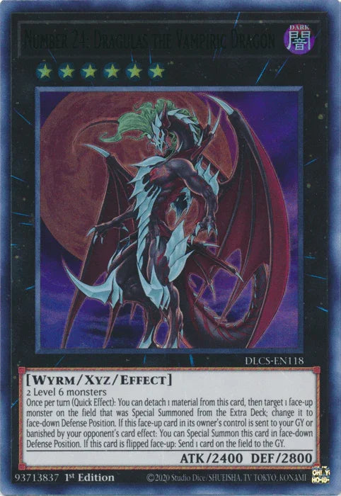 Number 24: Dragulas the Vampiric Dragon (Green) [DLCS-EN118] Ultra Rare - for just $0.25! 
