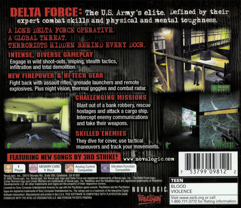 Delta Force: Urban Warfare – PlayStation 1 (PS1) - for just $0! 