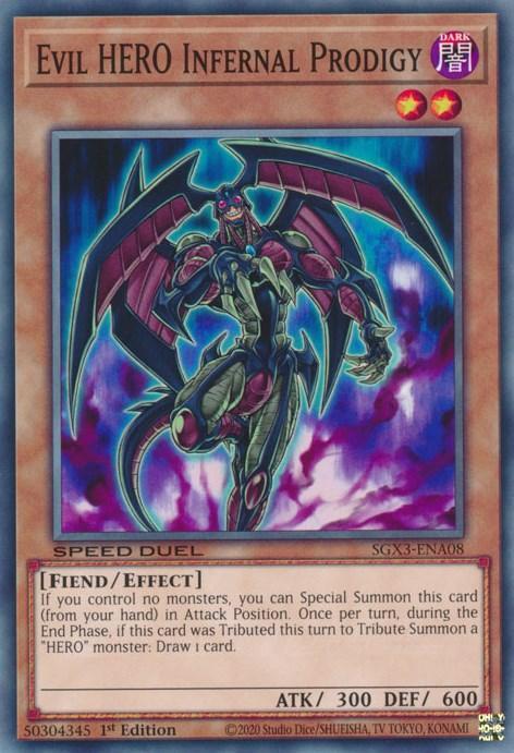 Evil HERO Infernal Prodigy [SGX3-ENA08] Common - for just $0.20! 