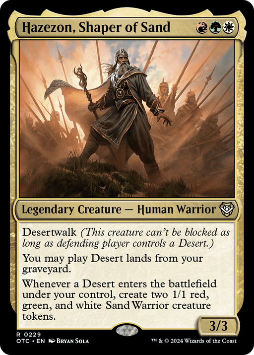 Hazezon, Shaper of Sand (OTC-229) - Outlaws of Thunder Junction Commander - for just $0.07! 