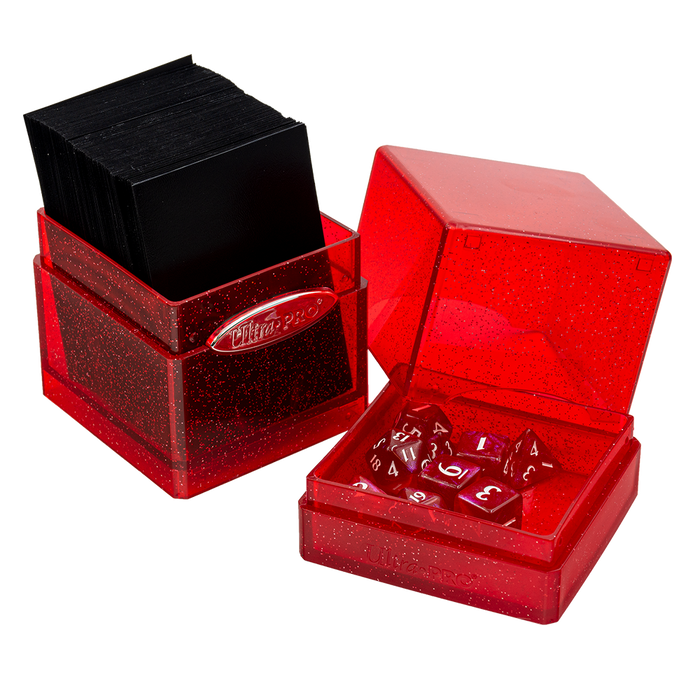 Ultra PRO: Satin Tower - Glitter Red - for just $0! 
